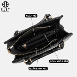 [Tặng hộp 20.10] Túi xách nữ thời trang ELLY EL264 đeo chéo đeo vai xách tay da tổng hợp cao cấp chính hãng 6