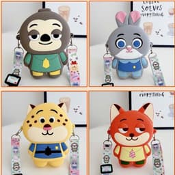 [Mới] Túi xách silicon Zootopia đeo chéo cho bé trai đựng lì xì túi tỏi thời trang Thỏ Judy Cáo 2