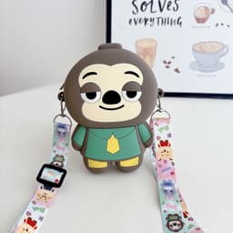 [Mới] Túi xách silicon Zootopia đeo chéo cho bé trai đựng lì xì túi tỏi thời trang Thỏ Judy Cáo 6