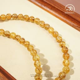 Ngọc Đan Tâm - Chuỗi Vòng Tay Thạch Anh Tóc Nâu 6mm 7A - Mệnh Thổ & Mệnh Kim 5