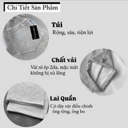 Quần dài ống rộng trơn ver2 nam nữ nỉ ép 2 da phong cách unisex 9