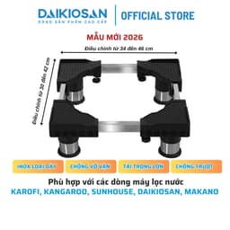 Chân kê máy lọc nước inox cao cấp Daikiosan Makano dùng cho tất cả máy lọc nước RO 9