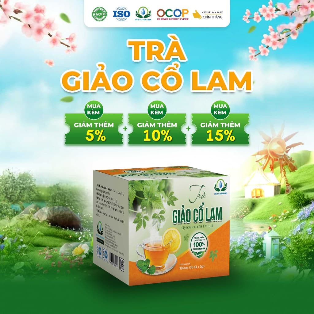 Trà Giảo Cổ Lam Siêu Thị Thiên Nhiên - Hộp 30 Túi Lọc x 3g