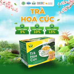 Trà Hoa Cúc Cỏ Ngọt Thanh Mát Cho Ngày Mới Thư Thái Hộp 30 Túi Lọc 90gram 1