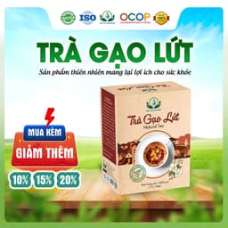 Trà Gạo Lứt Mix Cỏ Ngọt Thơm Ngon Dễ Uống Thanh Mát Cho Ngày Thư Thái Hộp 30 Túi Lọc 1