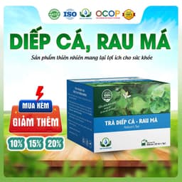 Trà Diếp Cá Rau Má  Hộp 30 Túi Lọc Siêu Thị Thiên Nhiên 1