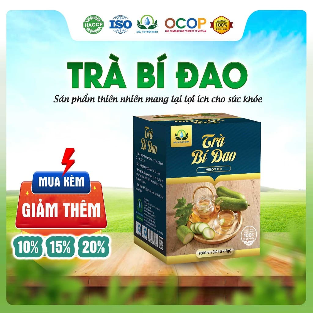 Trà Bí Đao Hộp 30 Túi Lọc Siêu Thị Thiên Nhiên
