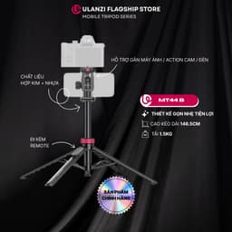 Ulanzi MT44 B Chân máy kiêm gậy selfie có Bluetooth không dây dành cho điện thoại chính hãng 1