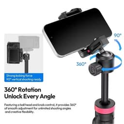 Ulanzi MT44 B Chân máy kiêm gậy selfie có Bluetooth không dây dành cho điện thoại chính hãng 5