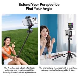 Ulanzi MT44 B Chân máy kiêm gậy selfie có Bluetooth không dây dành cho điện thoại chính hãng 6