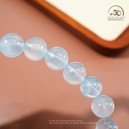 Ngọc Đan Tâm - Vòng Tay Aquamarine 8-9mm 4A - Mệnh Thuỷ & Mệnh Mộc 8