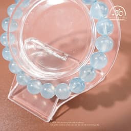Ngọc Đan Tâm - Vòng Tay Aquamarine 8-9mm 4A - Mệnh Thuỷ & Mệnh Mộc 7