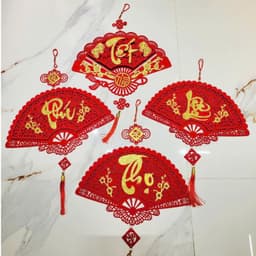 Trang trí Tết truyền thống, Bộ câu đối đỏ độc đáo cho năm mới may mắn 6