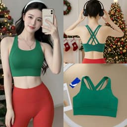 Áo Bra tập Gym, Yoga, Erobic cho nữ  mút đúc, chất lulu, hàng quảng châu form chuẩn  AT005 2