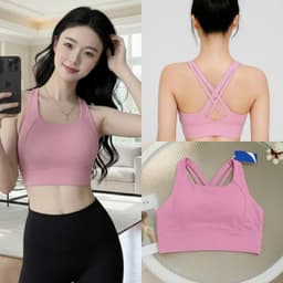 Áo Bra tập Gym, Yoga, Erobic cho nữ  mút đúc, chất lulu, hàng quảng châu form chuẩn  AT005 3