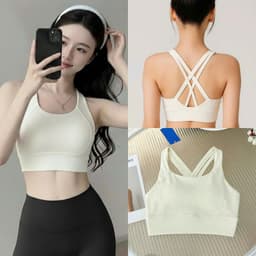 Áo Bra tập Gym, Yoga, Erobic cho nữ  mút đúc, chất lulu, hàng quảng châu form chuẩn  AT005 8