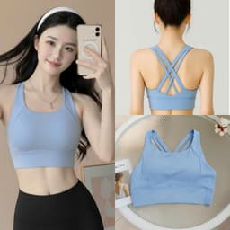 Áo Bra tập Gym, Yoga, Erobic cho nữ  mút đúc, chất lulu, hàng quảng châu form chuẩn  AT005 6