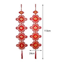 Bộ 2 dây câu đối trang trí Tết sang trọng may mắn 6