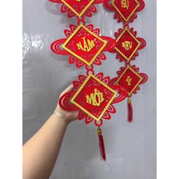 Bộ 2 dây câu đối trang trí Tết sang trọng may mắn 9