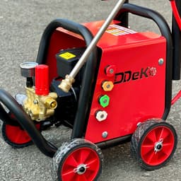 Máy Xịt Rửa Xe DDEKO/DEKO 3500W (lõi đồng) có 4 bánh xe đẩy, Rulô cuộn dây 15m, Lưu lượng 12L/p, BH 8 tháng Chính hãng. 5