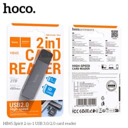 Đầu Đọc Thẻ 2in1 Hoco HB45 Usb/Type-C (3.0)/ (2.0). Đầu Đọc Thẻ Nhớ Hoco HB20 2.0 Chính Hãng 4