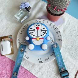 [Mới] Túi xách đeo chéo silicon hình đô rê mon doraemon, thời trang dễ thương đựng bao lì xì mỹ phẩm 8