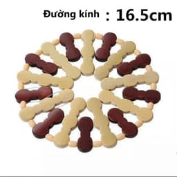 Miếng Lót Cách Nhiệt , Lót Nồi Xoong Chảo Cốc Bát  ,Làm Từ Gỗ Trúc Tự Nhiên, Sang Trọng 9