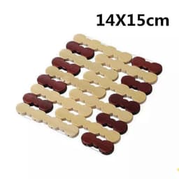 Miếng Lót Cách Nhiệt , Lót Nồi Xoong Chảo Cốc Bát  ,Làm Từ Gỗ Trúc Tự Nhiên, Sang Trọng 8
