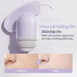 Kem Lót OSITREE Đổi Màu, Kem Lót/Nền Nâng Tone, Đều Màu Da Xanh Tím 4
