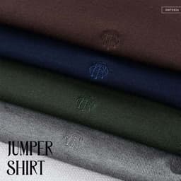 Áo Len Nam JUMPER SHIRT TORANO trơn cổ trụ thêu logo ngực, phom trẻ trung không ôm body, giữ ấm tốt GWTE824 9