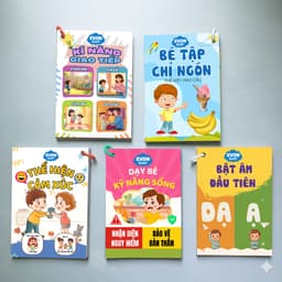 Thẻ Flash EVON BABY dạy bé tập nói - CHỦ ĐỀ PHẢN XẠ NÓI BẬT ÂM ĐẦU TIÊN 1