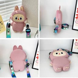 [Lớn, vừa điện thoại] Túi xách silicon cho bé trai đeo chéo đựng lì xì thời trang hình Labu..buu 6