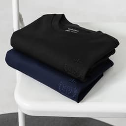 Áo nỉ MBITION SWEATSHIRT TORANO trơn thêu logo ngực ấm áp, năng động GWTW827 8
