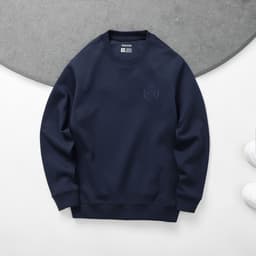 Áo nỉ MBITION SWEATSHIRT TORANO trơn thêu logo ngực ấm áp, năng động GWTW827 7