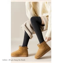 Tất vớ Đùi len nhung dày ấm mùa thu đông,Tất dài qua đầu gối phong cách Nhật Bản nữ VINBEO 8