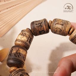 Ngọc Đan Tâm - Vòng Tay Trầm Trúc Vạn Giã Khánh Hòa 16mm - Đa Mệnh 8