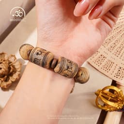 Ngọc Đan Tâm - Vòng Tay Trầm Trúc Vạn Giã Khánh Hòa 16mm - Đa Mệnh 3