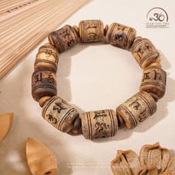 Ngọc Đan Tâm - Vòng Tay Trầm Trúc Vạn Giã Khánh Hòa 16mm - Đa Mệnh 6