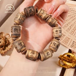 Ngọc Đan Tâm - Vòng Tay Trầm Trúc Vạn Giã Khánh Hòa 16mm - Đa Mệnh 4