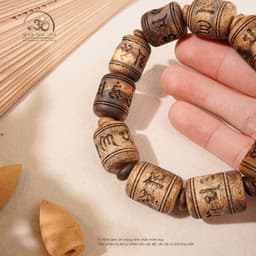 Ngọc Đan Tâm - Vòng Tay Trầm Trúc Vạn Giã Khánh Hòa 16mm - Đa Mệnh 7