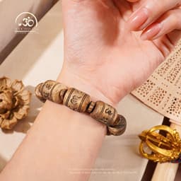 Ngọc Đan Tâm - Vòng Tay Trầm Trúc Vạn Giã Khánh Hòa 14mm - Đa Mệnh 3
