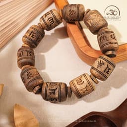 Ngọc Đan Tâm - Vòng Tay Trầm Trúc Vạn Giã Khánh Hòa 14mm - Đa Mệnh 8