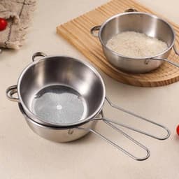dụng cụ lọc nhà bếp bằng thép khônh gỉ có tay cầm VINBEO 1