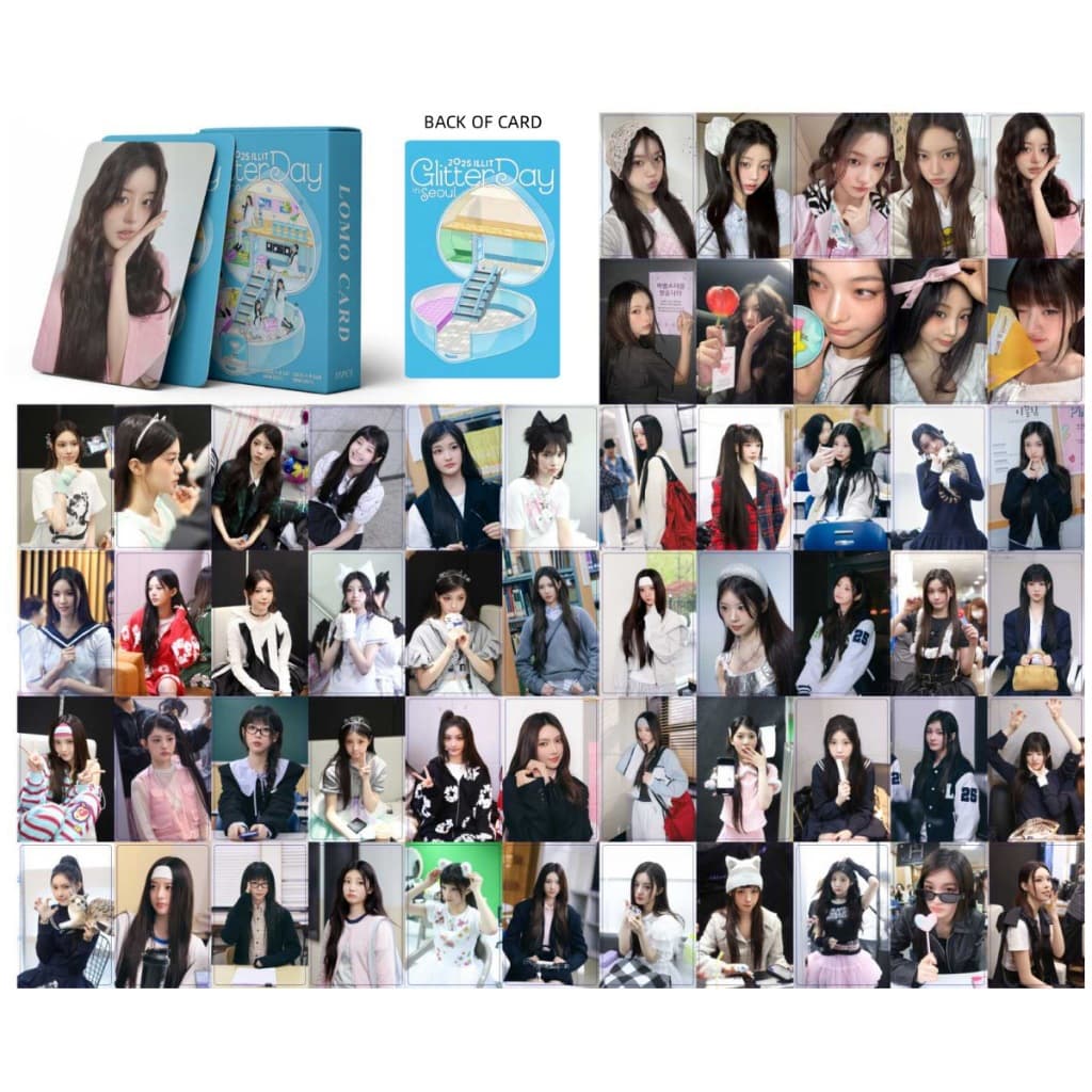 Set 55 lomo card ILLIT - Glitter Day Encore 2025