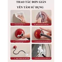 Thanh đỡ cửa máy giặt có giác hút giữ lồng giặt, thông gió, chống nấm mốc, khử mùi có thể uốn dẻo cao cấp 6