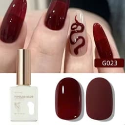 Chai sơn gel thạch màu MC NAIL che khuyết điểm, chất đặc mướt, cần dùng hơ máy. 1