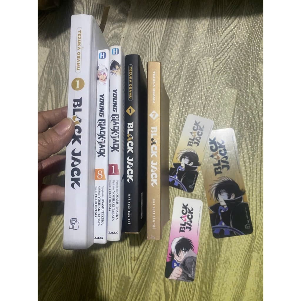 (+pos) Combo 5q vở black jack young black jack +post - blackjack bác sĩ quái dị