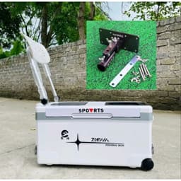 Thùng Câu Săn Hàng Vương Bản Có Tựa Bánh Xe Tay Kéo [ Dung tích 45 lít ] 5