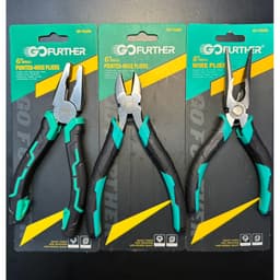 Kìm điện -Kìm cắt -Kìm nhọn.Bộ 3 kìm xanh gf 6'' và 8'' thiết kế chắc chắn bền đẹp tiện dụng 2