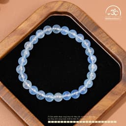 Ngọc Đan Tâm - Vòng Tay Aquamarine 6mm 4A - Mệnh Thuỷ & Mệnh Mộc 5